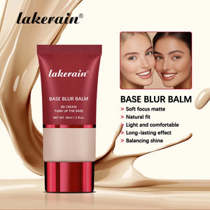 Matte Blur Balm Foundation, Soft-Focus Coverage Concealer, Waterproof & Long-Lasting Makeup Base