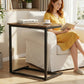27" C-Shaped End Table, Slide-Under Sofa Side Table for Living Room & Bedroom