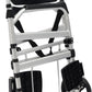 3-in-1 Foldable Shower Commode Wheelchair – Height Adjustable Toilet Chair with Locking Wheels, 330 lbs Capacity