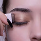 Dual-Color Eyeshadow Palette with Brush, Matte and Shimmer Neutral Beige, Brown and Grey Shades