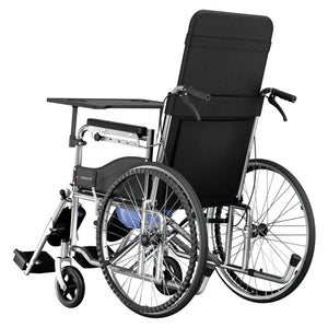 Folding Steel Manual Wheelchair with 100kg Capacity