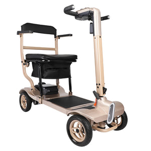 All-Terrain Lightweight 4-Wheel Electric Mobility Scooter with Brushless Motor