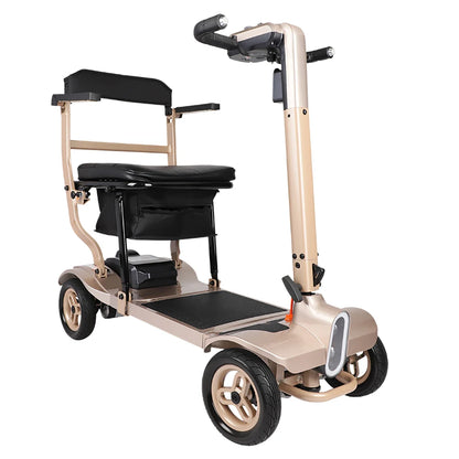 All-Terrain Lightweight 4-Wheel Electric Mobility Scooter with Brushless Motor