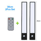 2-Pack Ultra-Thin LED Under Cabinet Lights, 20/30cm USB Rechargeable Motion Sensor Magnetic Lights for Kitchen & Closet