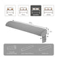 Ergonomic Adjustable Memory Foam Bed Wedge Reading Pillow with Cooling Breathable Removable Washable Cover for Neck & Back Support