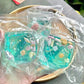 Ocean Shell Squishy Cube, Transparent Maltose Sensory Squeeze Stress Ball for Adults