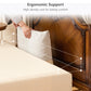 Ergonomic Adjustable Memory Foam Bed Wedge Reading Pillow with Cooling Breathable Removable Washable Cover for Neck & Back Support