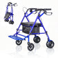 Lightweight Foldable Transport Wheelchair for Adults – Portable Travel Chair with Adjustable Height & Under-Seat Storage