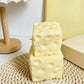 7cm Square Cheese Squishy Shell, 1-Piece Unfilled TPR DIY Squeeze Toy for Teens