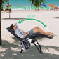 Zero Gravity Reclining Lounge Chair – Portable Folding Outdoor Chair with Removable Cushion & Cup Holder Tray