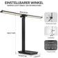 Double-Head LED Desk Lamp, 13W USB Powered, 88 LEDs, Foldable and Dimmable, 5 Color Modes, 3000K–6000K