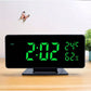 USB Digital Alarm Clock with Date Display, Loud Alarm for Heavy Sleepers, LED Bedside Desk Clock for Bedroom – Green