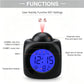 Digital Projection Alarm Clock with Voice Function, Snooze & Temperature Display, Adjustable Projector Desk Clock for Bedroom