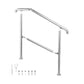 Stainless Steel Stair Railing for 3–5 Steps – Adjustable Transitional Handrail for Stairs & Level Surfaces