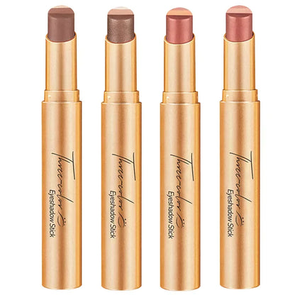 3-Color Eyeshadow Stick Set, Long-Lasting Waterproof Smudge-Proof Eye Makeup Pencils, Blendable, 3.5g Each