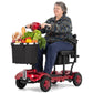 4-Wheel All-Terrain Mobility Scooter – Foldable Electric Scooter with LED Headlight, Dual Baskets & 265 lbs Capacity