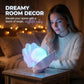 Shell Bedside Table Lamp with Wireless Charger, Stepless Dimmable Nightstand Light, Decorative Mood Lighting for Bedroom and Dorm