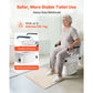 Raised Toilet Seat with Arms – 3-Level Height Adjustable Toilet Riser with Padded Handles, 300 lb Capacity
