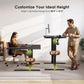 55-Inch Electric L-Shaped Standing Desk, Height Adjustable Reversible Corner Computer Desk for Home Office