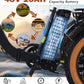 1350W Folding Electric Tricycle for Adults, 48V 15Ah Battery, 20"×4" Fat Tires, 7-Speed, Up to 50-Mile Range