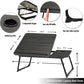 Adjustable Foldable Laptop Desk for Bed & Couch – Portable Bed Tray Table with Cup Holder for Laptop, Writing & Reading