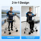 Adjustable Rehabilitation Stand-Up Walker – 220 lbs Capacity, 8-Wheel Walking Support Aid