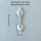 17-Inch No-Drill Bathroom Safety Grab Bar – Anti-Slip Shower Support Handle & Footrest