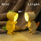 Mini LED Folding Desk Lamp, Cute Pet Design, Adjustable Portable Night Light