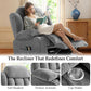 Power Lift Recliner Chair with Vibration Massage & Lumbar Heat, Electric Stand Assist Chair with Cup Holders, Side Pockets & Remote – Gray