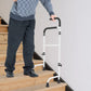 Adjustable Stair Climbing Assist Cane for Seniors, Lightweight Aluminum Walking Aid, Ergonomic Soft Handle, Non-Slip Feet, 300 lb Capacity
