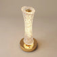 Crystal Table Lamp, Touch Control, Dimmable with 3 Light Colors, 500mAh Battery, Portable Bedside Night Light