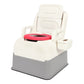 Portable Bedside Commode Chair with Armrests – Dual-Lid Toilet Chair for Seniors & Adults, 220 lb Capacity