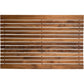 Solid Teak Wood Bath Mat, Non-Slip Wooden Shower Floor Mat with Rubber Feet for Sauna, Pool, Hot Tub & Entryway