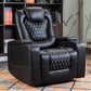 Electric Power Recliner Chair with USB Charging Ports – Breathable Leather Home Theater Seat with Cup Holders & Hidden Arm Storage
