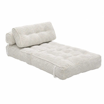 Folding Convertible Sofa Bed – Single Sleeper Chair & Floor Lounge with Back Support Pillow for Living Room, Bedroom & Guest Room
