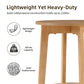 Round Wood Side Table with 2-Tier Storage Shelf, Coffee End Table for Living Room & Bedroom