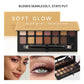 Soft Glow Eyeshadow Palette, Matte & Shimmer Shades, Highly Pigmented Blendable Long-Lasting Eye Makeup