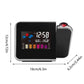 LED Digital Projection Alarm Clock with Night Backlight, Adjustable Projector Angle & Color Display for Bedroom and Living Room