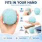Light Blue Slushie-Texture Squeeze Ball, Soft Crunchy ASMR Sensory Fidget Toy