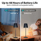 Rechargeable LED Table Lamp, Touch Control, 3 Light Colors, Stepless Dimming, 2 Adjustable Heights, USB-C Charging