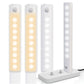 Rechargeable Motion Sensor Under Cabinet LED Lights, 2 Light Colors, 1/3/5/6-Pack