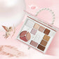 Handbag-Shaped Eyeshadow & Blush Palette, Embossed Dual-Function Makeup Compact
