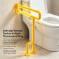 Heavy-Duty Bathroom Grab Bar – 661 lbs Toilet & Shower Safety Rail with Anti-Slip Grip & Fluorescent Ring