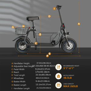 Foldable Electric Scooter for Adults with Pet Basket, 3 Riding Modes, Up to 20-Mile Range, 18.6 MPH