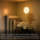 3-Color Motion Sensor Night Light, Auto On/Off Daylight Sensor, Magnetic Hanging LED Lamp for Home Safety