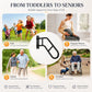 Heavy-Duty U-Shaped Stair Handrail for 1–3 Steps – Indoor & Outdoor Safety Grab Rail for Seniors & Adults