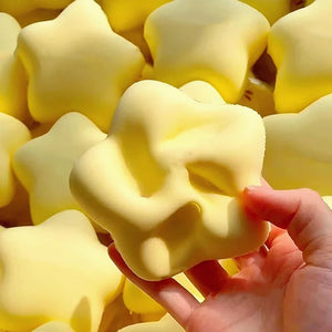 Yellow Star Squishy Toy, Milk-Scented Super Soft Slow-Rising Sensory Squeeze Fidget