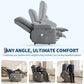 Heavy-Duty Power Lift Recliner Chair with Heat & Massage, PU Leather Electric Stand Assist Chair with Adjustable Backrest & Footrest – Gray