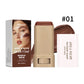 2-Piece Serum-Boosted Skin Tint Foundation Stick Set, Smooth High Coverage Concealer, Travel Makeup