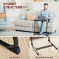 Adjustable Folding TV Tray Table – 6 Height Levels, 3 Tilt Angles, Portable Laptop & Dinner Table with Cup Holder